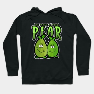 PAIR Of Cute Pears Art Funny Food Pun Hoodie